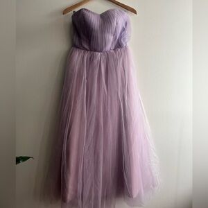 Whimsical Convertible Tulle Purple Bridesmaid or Prom Dress Size S-M
